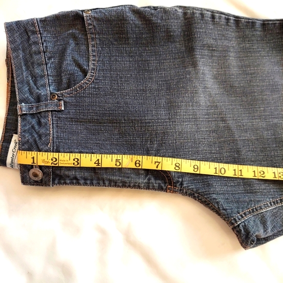 Coldwater Creek Boot Cut Jean 5 Pocket Black Medium Faded Washed Denim Size 10 - Picture 5 of 9